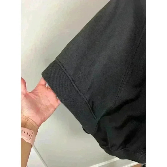 Givenchy Paris Sweatshirt Cape Oversized Black Embroidered Signature Women's S - Picture 2 of 14